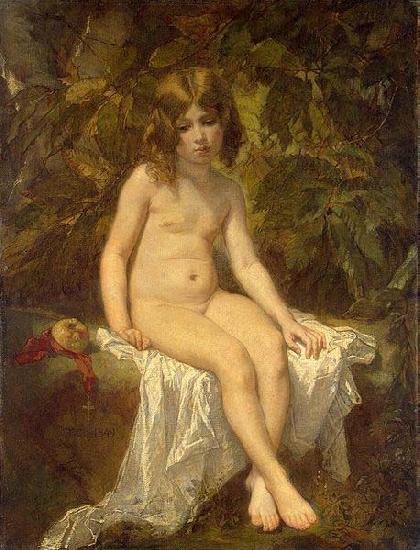 Thomas Couture Little Bather France oil painting art